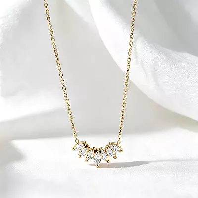 Half Moon Pendant Necklace