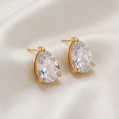 Diamond Drop Earrings