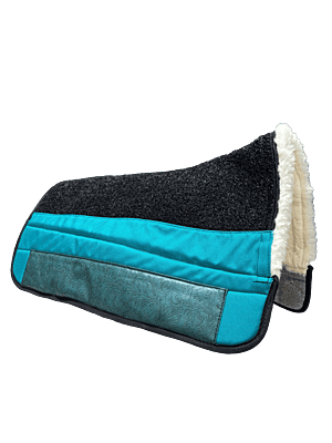 30" Bright Teal with Paisley Mule Pad 30" Bright Teal with Paisley Mule Pad