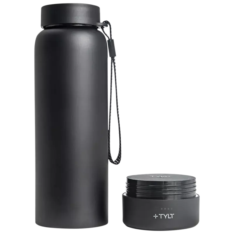 TYLT 24oz Insulated Bottle and Power Bank