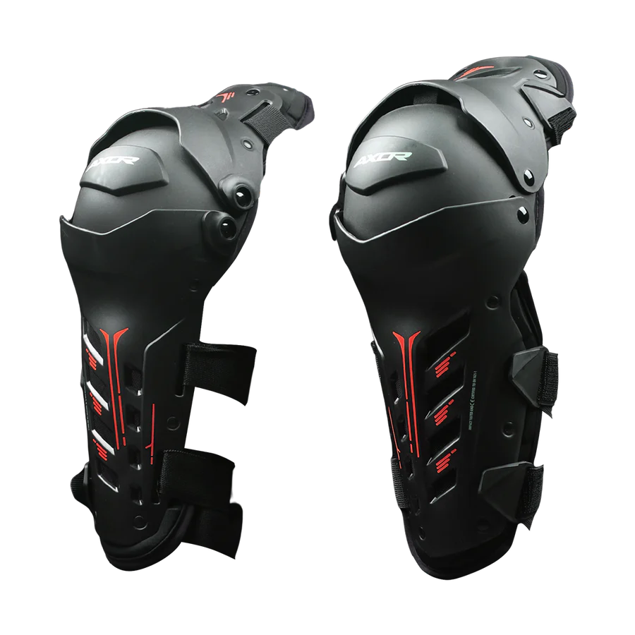 AXOR IMPACT-X KNEE GUARD BLACK/RED