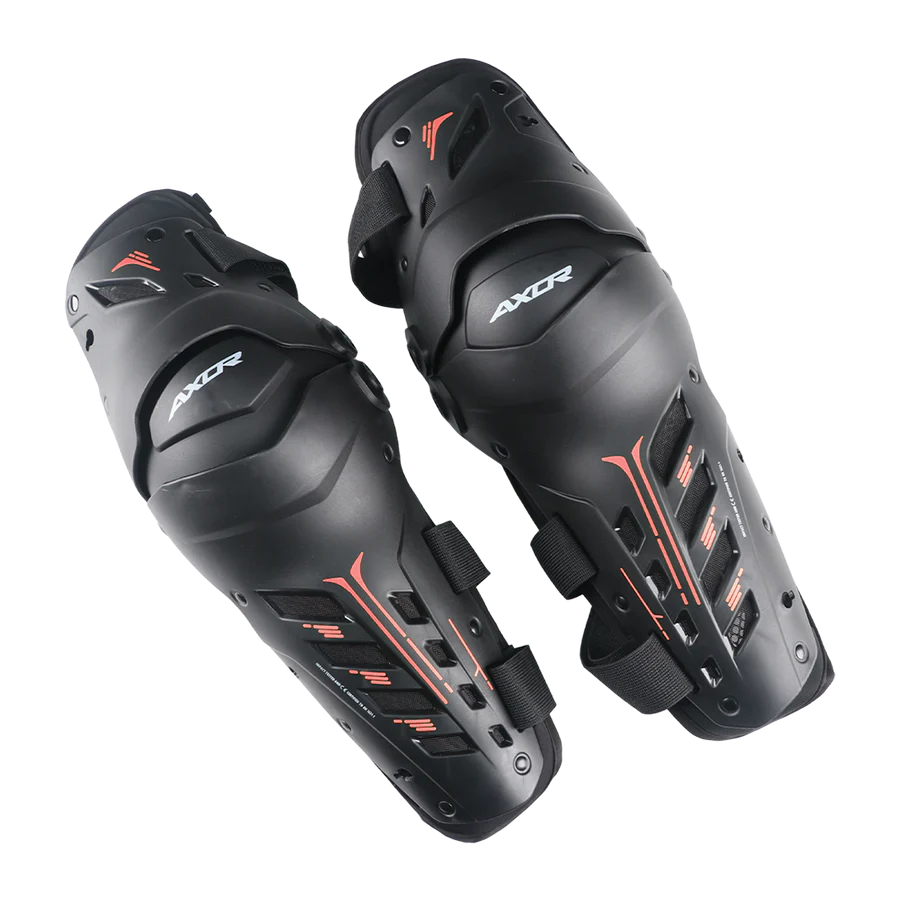 AXOR IMPACT-X KNEE GUARD BLACK/RED