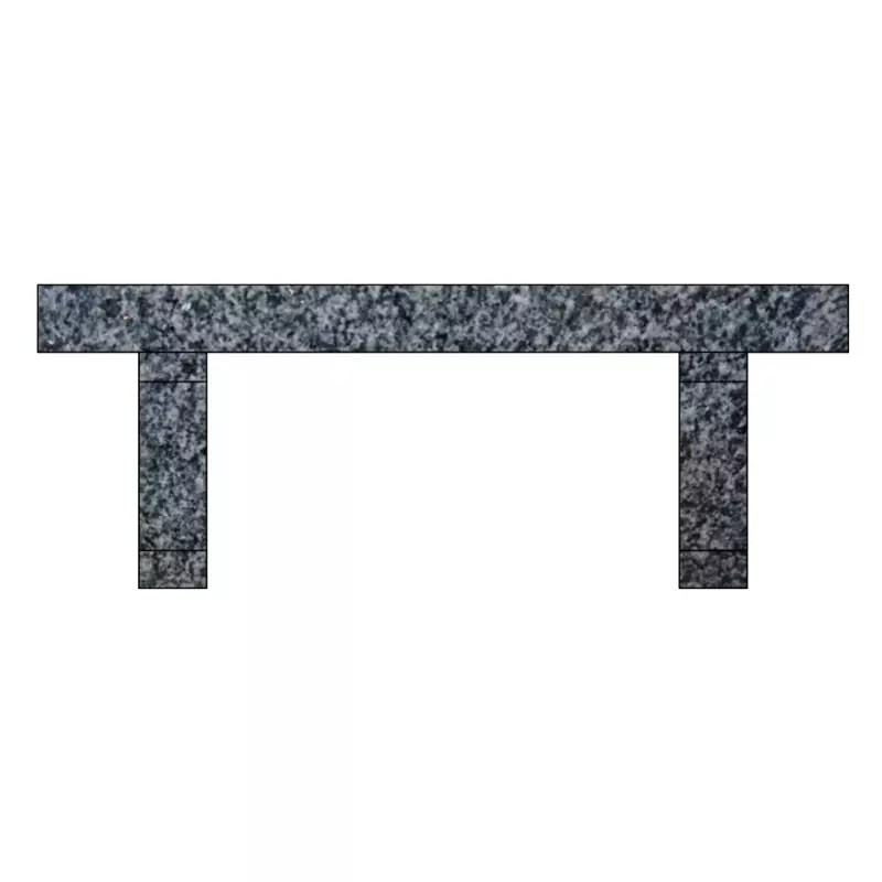 GARDEN BENCH/36X14X18/India Gray/P5