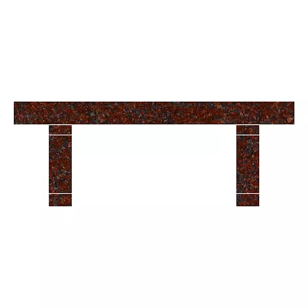 GARDEN BENCH/36X14X18/India Red/P5
