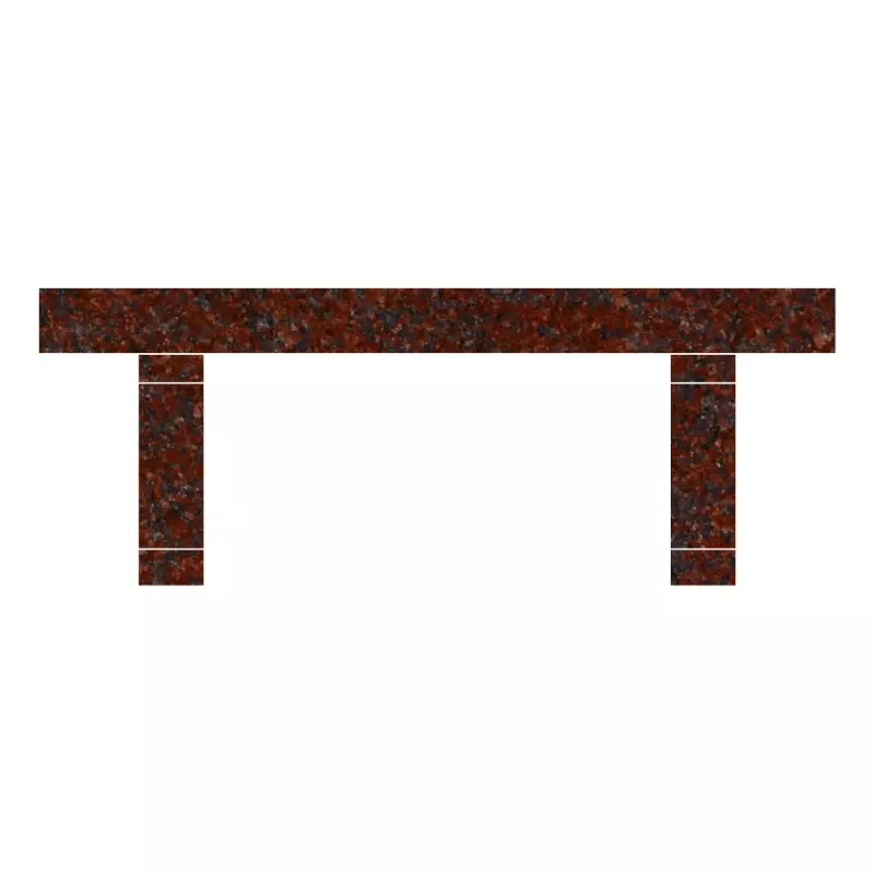 GARDEN BENCH/36X14X18/India Red/P5