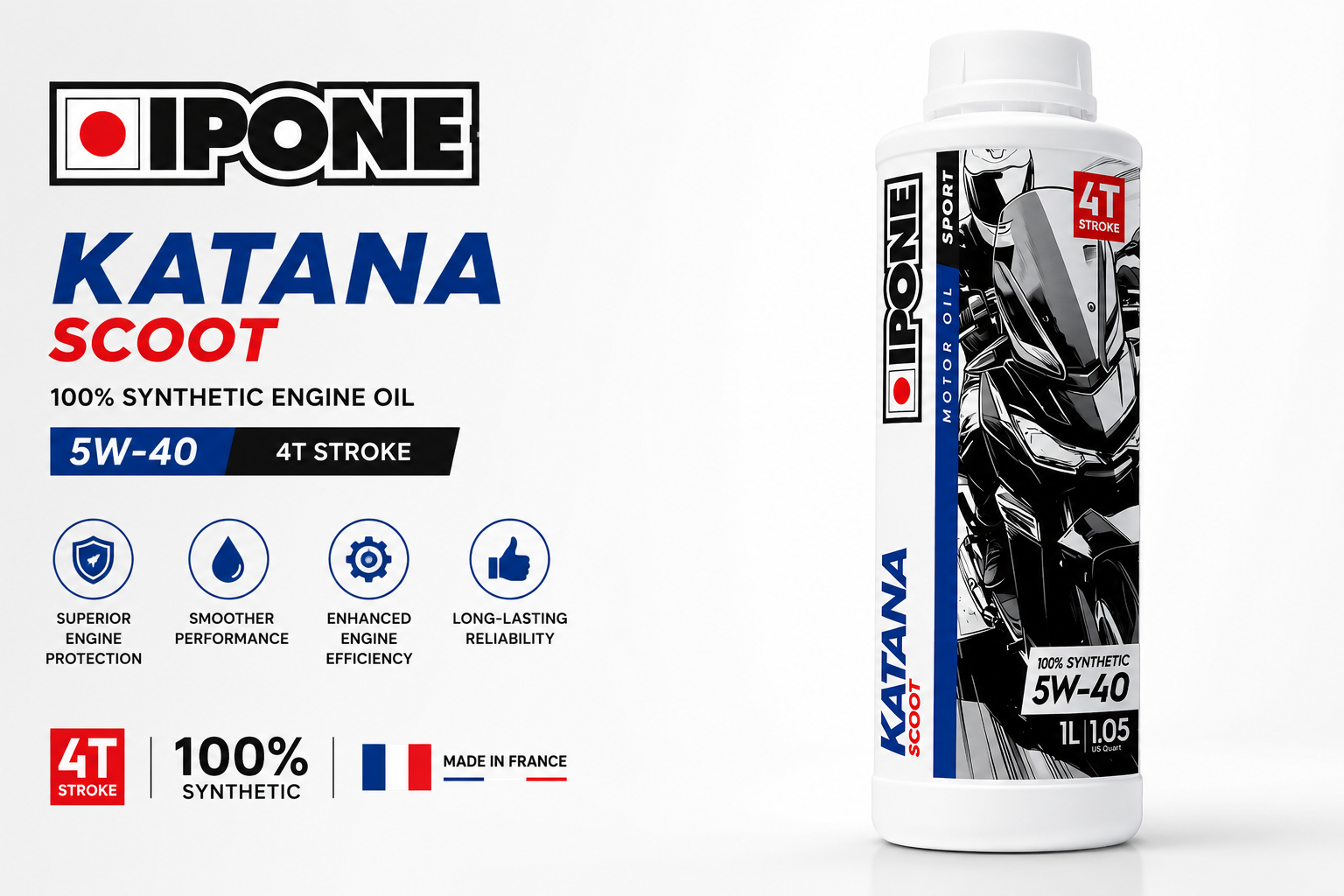 IPONE KATANA SCOOT 5W40 800 ML