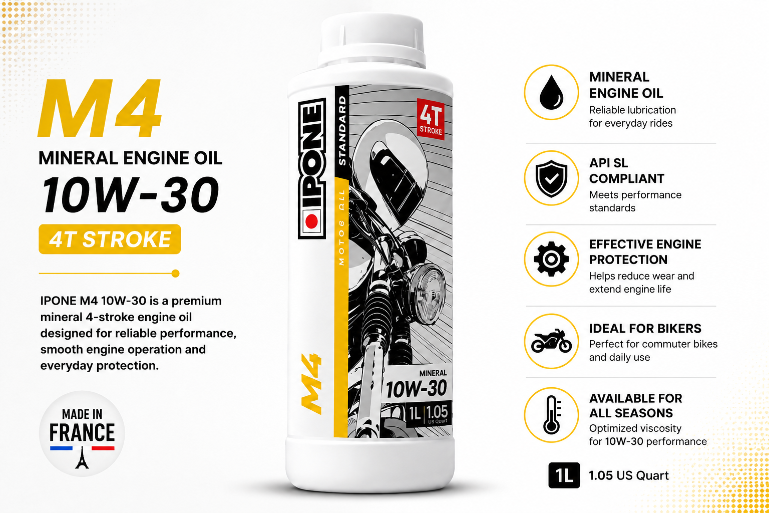 IPONE M4 10W30 1 LTR