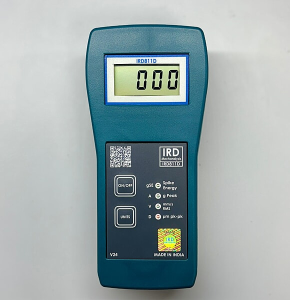 IRD811D Pro (811D/811 D) Kit - Digital Vibration Meter cum Spike Energy Detector with Standard Accessories
