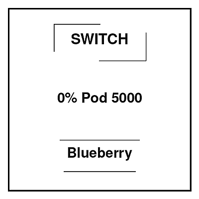 Switch 0% Pod 5000 Blueberry Switch 0% Pod 5000 Blueberry