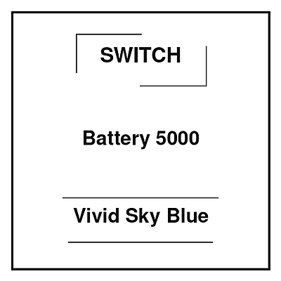 Switch Battery 5000 Vivid Sky Blue