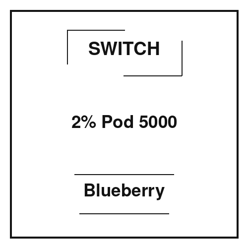 Switch 2% Pod 5000 Blueberry Switch 2% Pod 5000 Blueberry