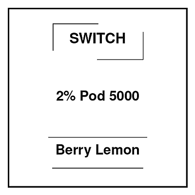 Switch 2% Pod 5000 Berry Lemon Switch 2% Pod 5000 Berry Lemon