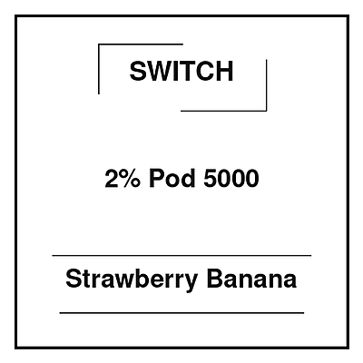 Switch 2% Pod 5000 Strawberry Banana Switch 2% Pod 5000 Strawberry Banana