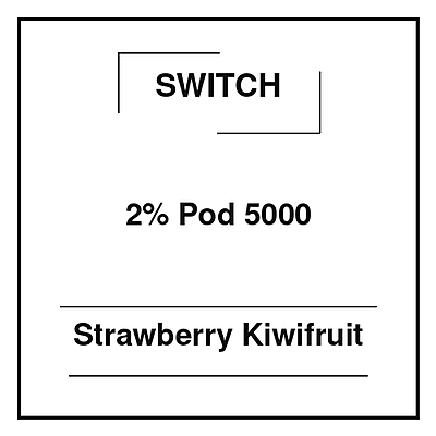 Switch 2% Pod 5000 Strawberry Kiwifruit Switch 2% Pod 5000 Strawberry Kiwifruit