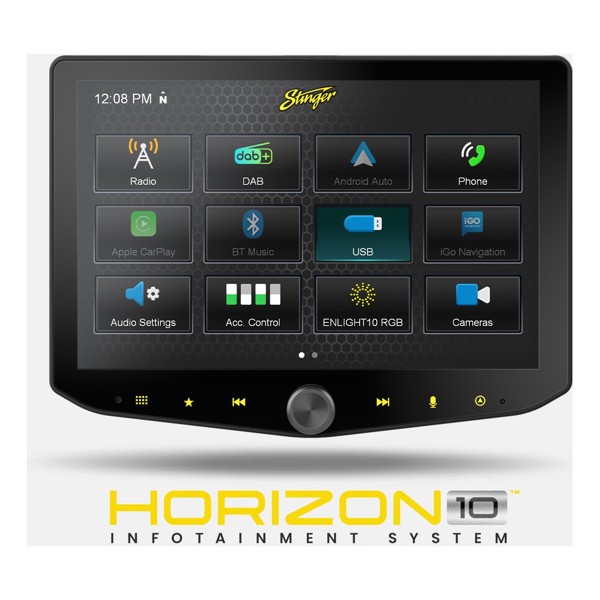 Stinger iX210E HORIZON10 10.1" Touchscreen Radio With Wireless CarPlay and Android Auto Stinger iX210E HORIZON10 10.1" Touchscreen Radio With Wireless CarPlay and Android Auto