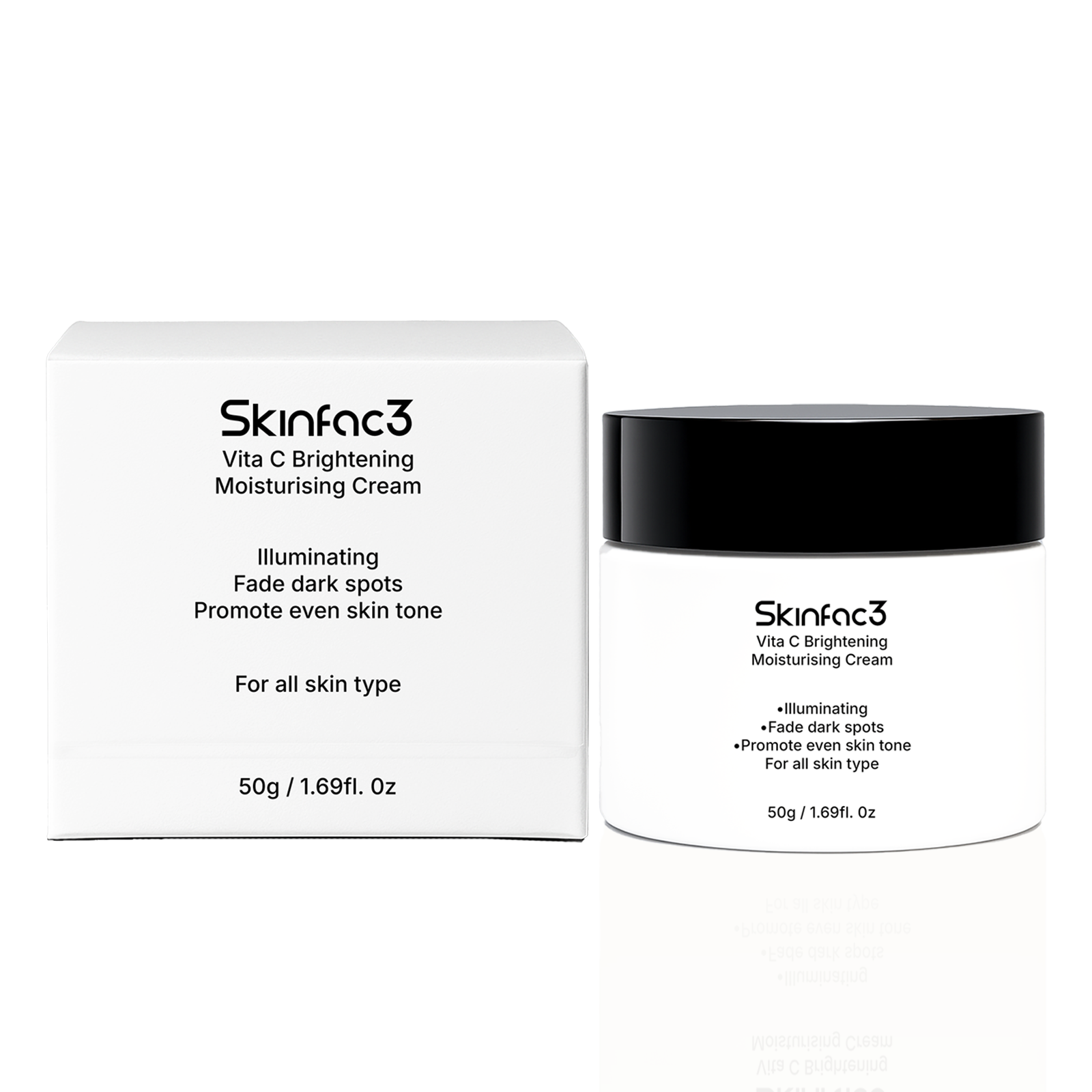 Skinfac3 vitamin c brightening moisturising cream 50g
