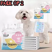 Pack of Female Disposable Dog Diapers – Ultra Absorbent Leak-Proof Pet Diapers