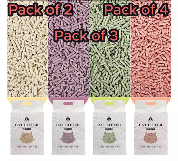 Pack of Premium Tofu Cat Litter – Natural Clumping & Low Dust Formula