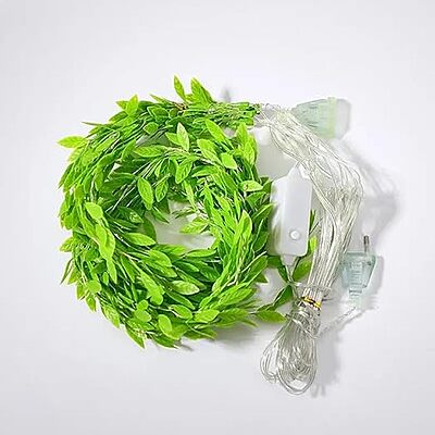 Amazkart Artificial Leaf Curtain LED String Light