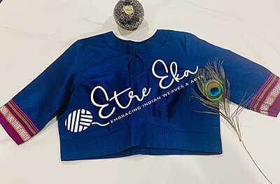 Saree Blouse.Beautiful Handloom Khun Blouse-