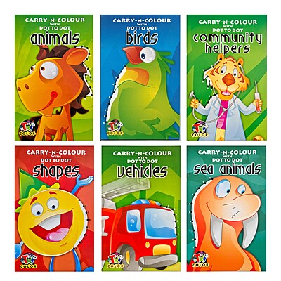 Carry-N-Colour With Dot To Dot | Set of 12 Books
