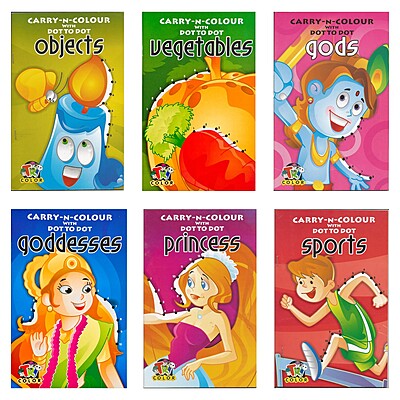 Carry-N-Colour With Dot To Dot | Set of 12 Books