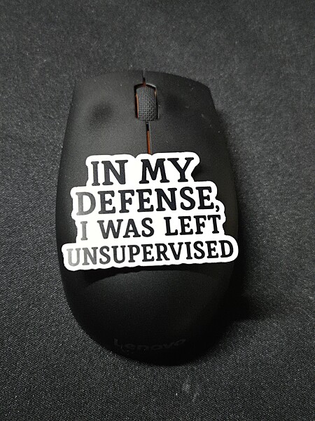 In My Defense I Was Left Unsupervised Sticker