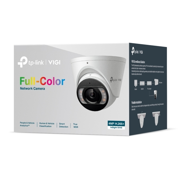 InSight S445 | VIGI 4MP Full-Color Turret Network Camera InSight S445 | VIGI 4MP Full-Color Turret Network Camera