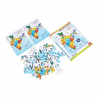 India Map Puzzle, 48 cm x 37 cm, 100 Pieces, Educational Toy for Ages 4 and Above