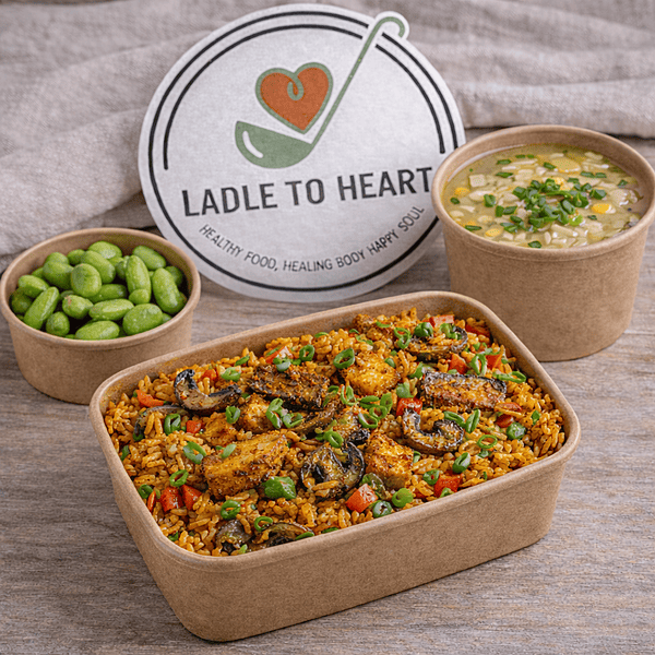 Lunch - Veg&Tofu Fried Rice + Soup Pickup 4/15 Lunch - Veg&Tofu Fried Rice + Soup Pickup 4/15