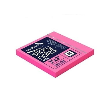 Studmark 3x3 Neon Pink Post it