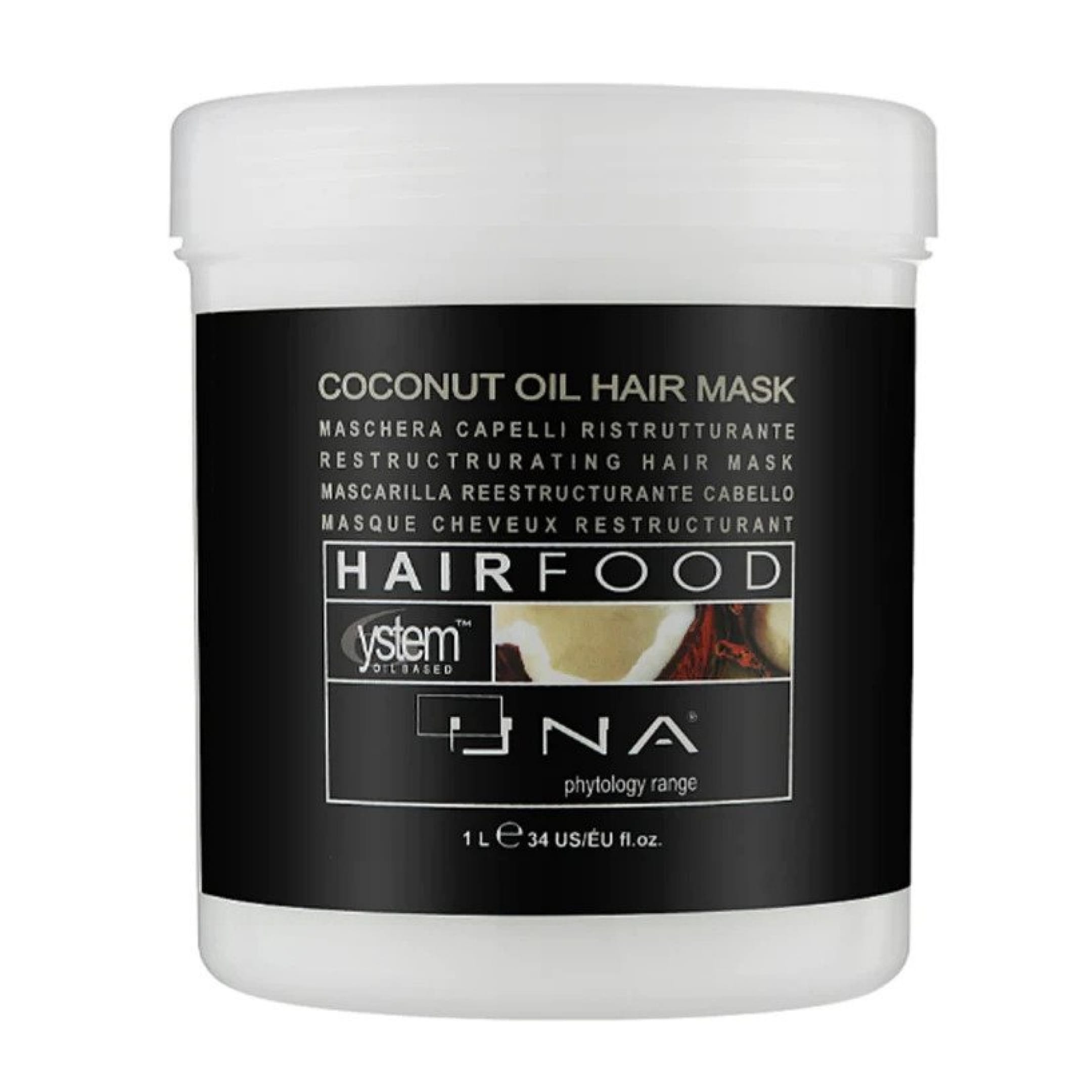 Coconut Oil Hair Food UNA for deep nourishment and shine for dry or damaged hair Coconut Oil Hair Food UNA for deep nourishment and shine for dry or damaged hair