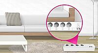 LG U+ Power Strip 4 UE Ports + 2 USB Ports