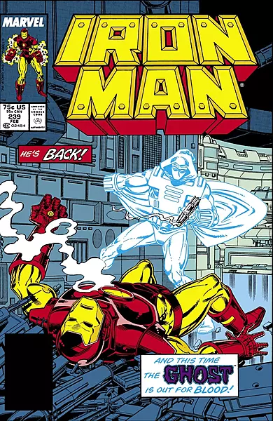 Iron Man #239 Newsstand Variant (Marvel Comics February 1989)