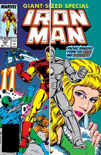Iron Man #244 Newsstand Variant (Marvel Comics July 1989)