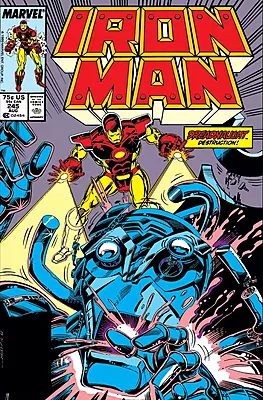 Iron Man #245 Newsstand Variant (Marvel Comics August 1989)