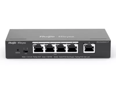 Reyee ES205GC-P 5-Port Gigabit PoE+ Switch for Power and Data