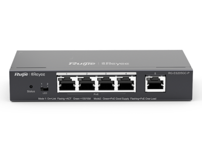 Reyee ES205GC-P 5-Port Gigabit PoE+ Switch for Power and Data