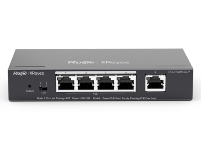 Reyee ES205GC-P 5-Port Gigabit PoE+ Access Switch for Power & Data