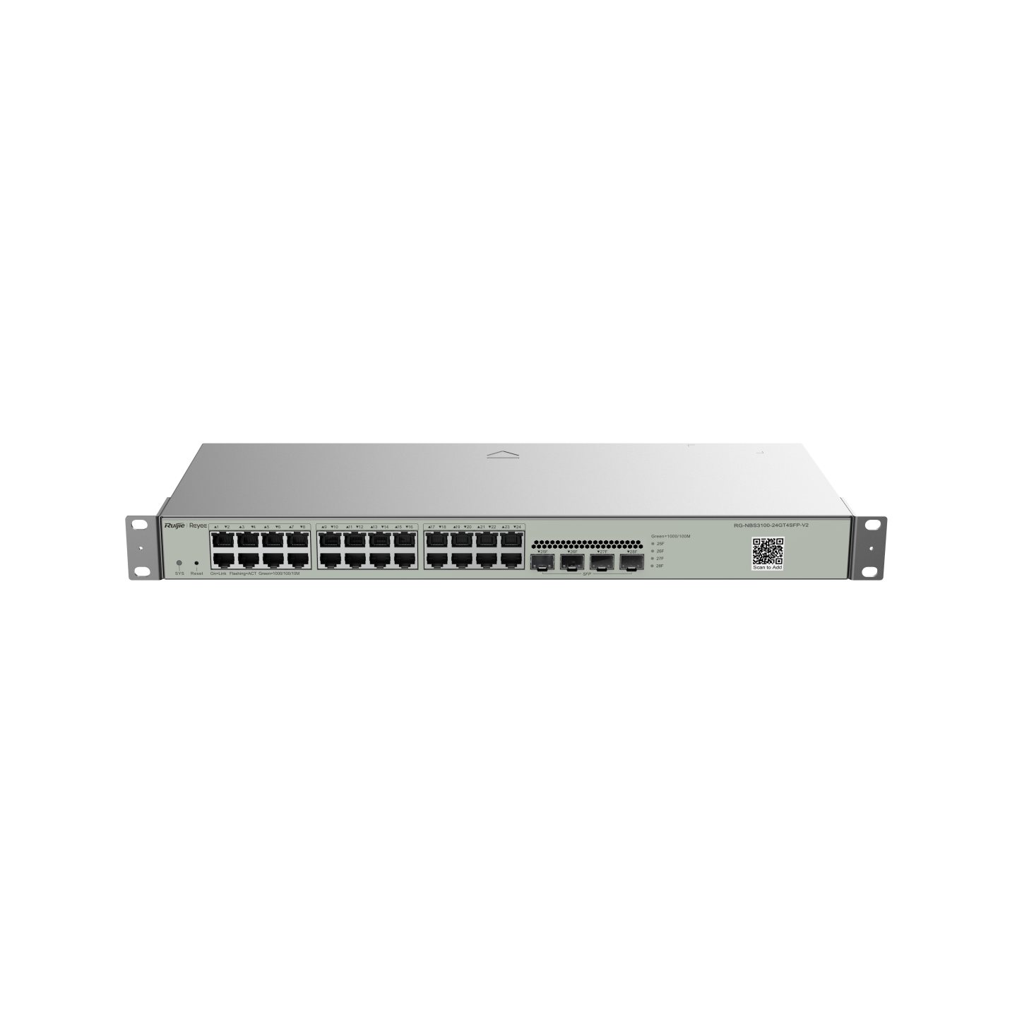 Reyee RG-NBS3100-24GT4SFP 24-Port L2 Cloud-Managed Gigabit Switch