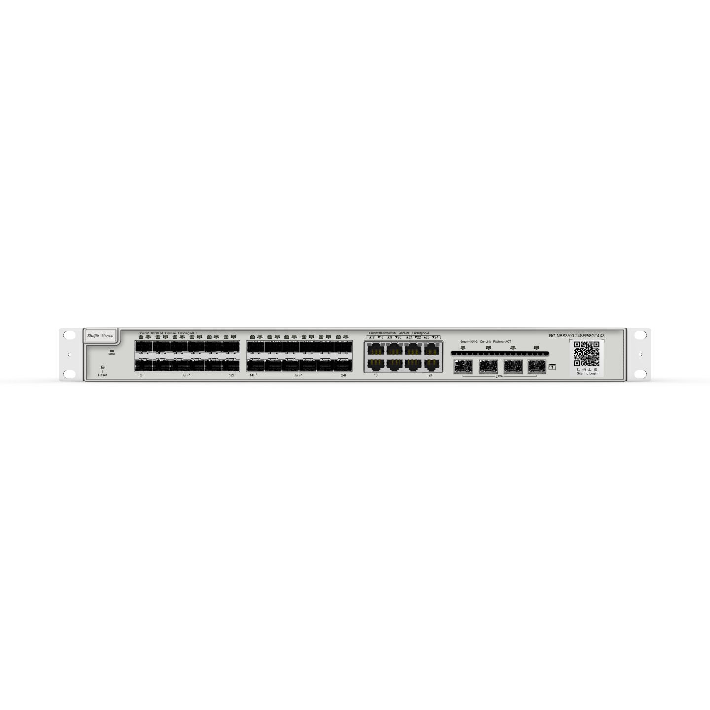 Reyee RG-NBS3200-24SFP-8GT4XS L2+ Cloud-Managed Switch with 10G Uplinks