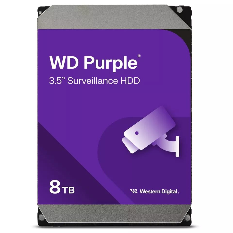 8TB WD Purple HDD - Professional Surveillance Storage