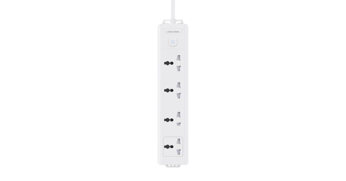 4-Outlet Power Strip, 1.6m MK Plug Cord - LC-PS401