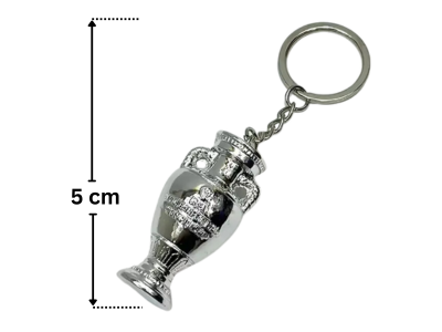 Euro League Keychain Football Trophy 5cm