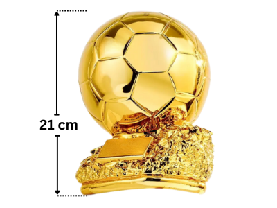 Golden Ball Soccer Football Trophies 21cm