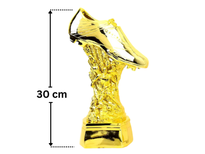 Golden Boot Award Gold Plated Football Trophy 30cm