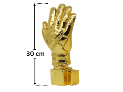 Golden Goalkeeper Glove Football 30cm