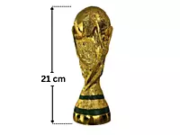 World Cup Sports Football Trophy Resin 21cm