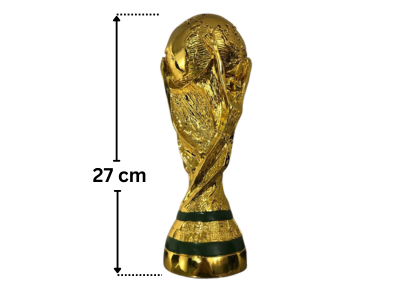 World Cup Sports Football Trophy Resin 27cm