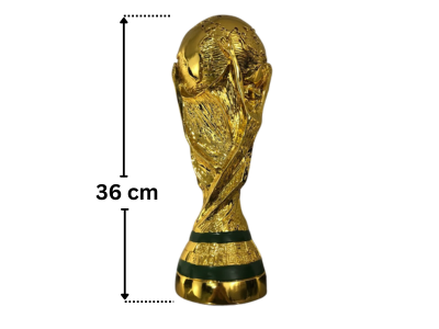 World Cup Sports Football Trophy Resin 44cm